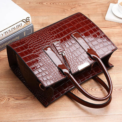 Luxury Croc Pattern Tote Bag