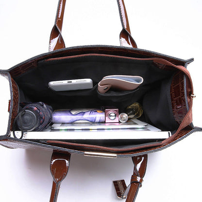 Luxury Croc Pattern Tote Bag