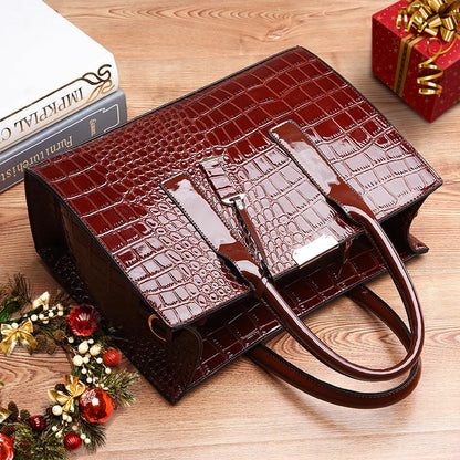 Luxury Croc Pattern Tote Bag