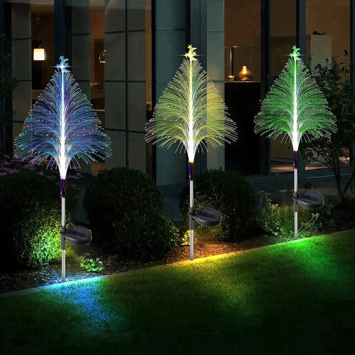 Outdoor Solar Powered Christmas Tree Lights