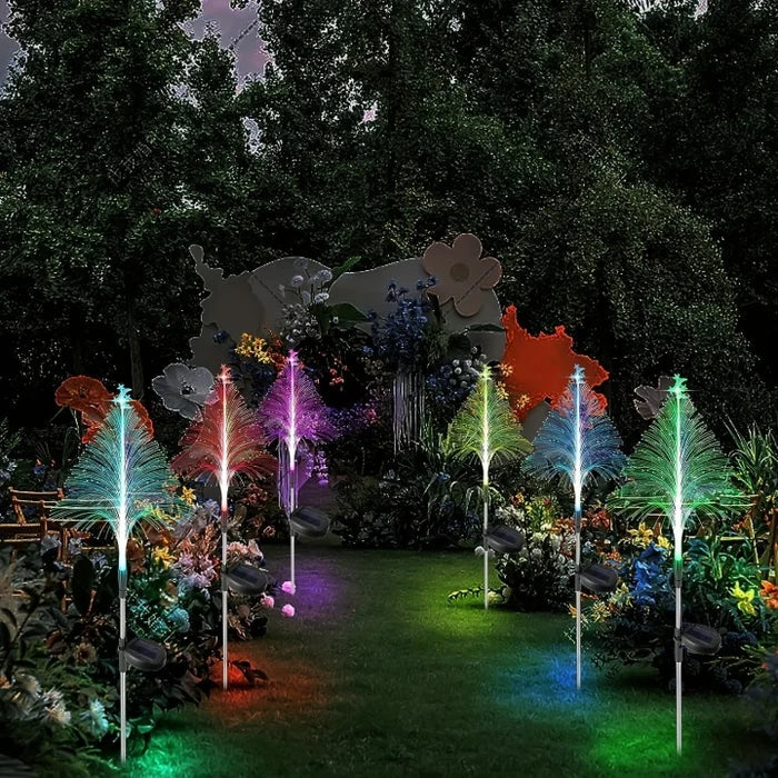 Outdoor Solar Powered Christmas Tree Lights