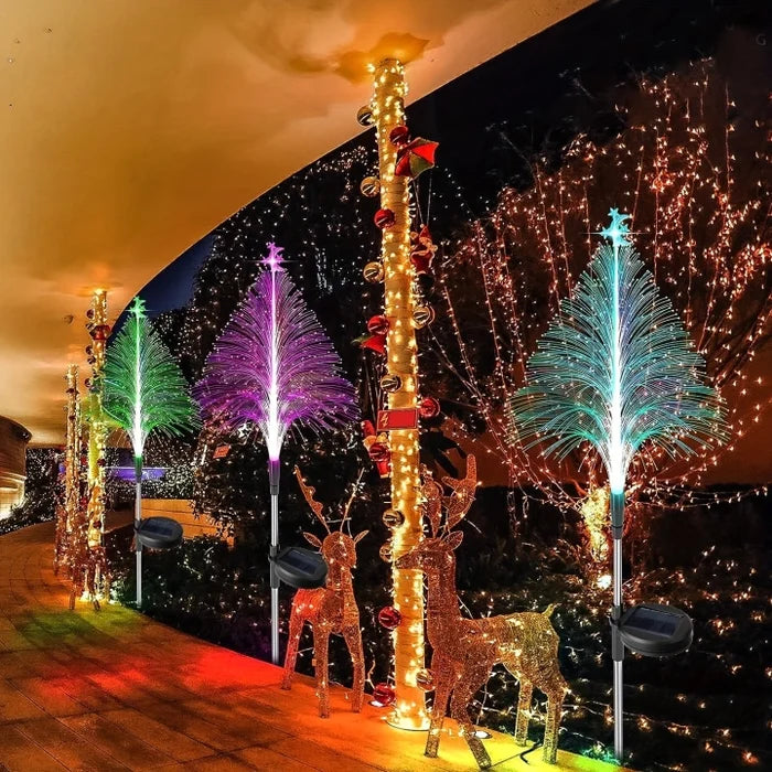 Outdoor Solar Powered Christmas Tree Lights