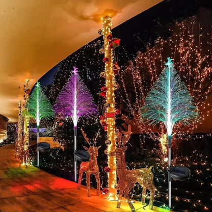Outdoor Solar Powered Christmas Tree Lights