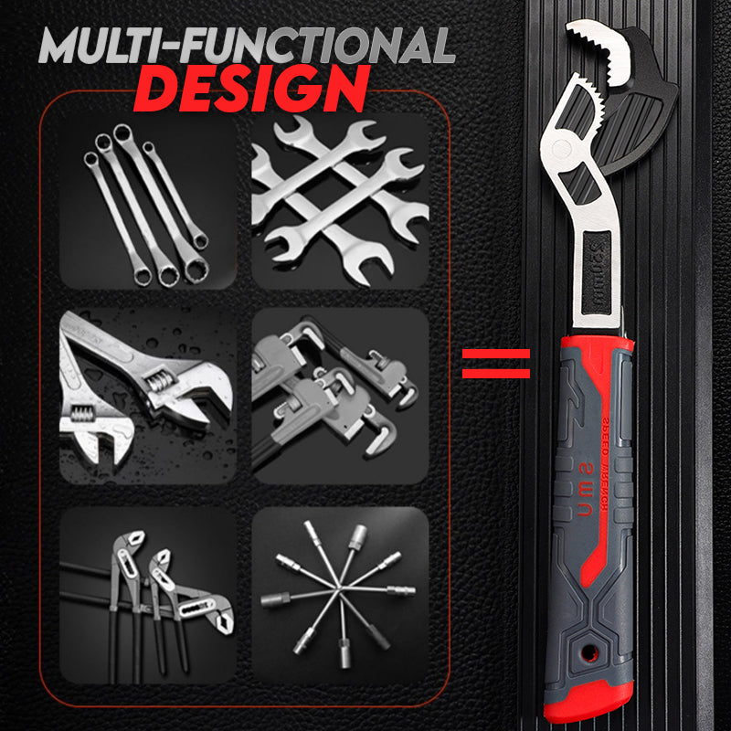 Heavy Duty Adjustable Locking Pipe Wrench Tool