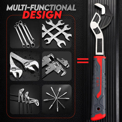 Heavy Duty Adjustable Locking Pipe Wrench Tool