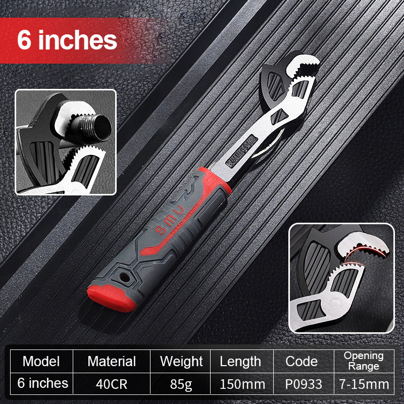 Heavy Duty Adjustable Locking Pipe Wrench Tool - Fesara