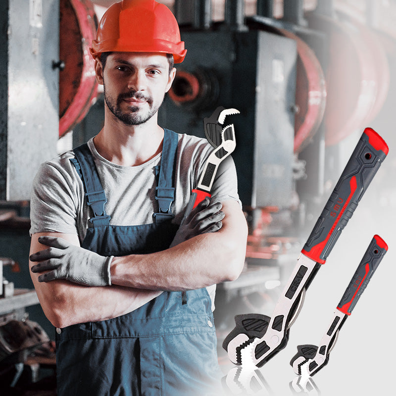 Heavy Duty Adjustable Locking Pipe Wrench Tool