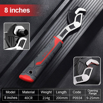 Heavy Duty Adjustable Locking Pipe Wrench Tool