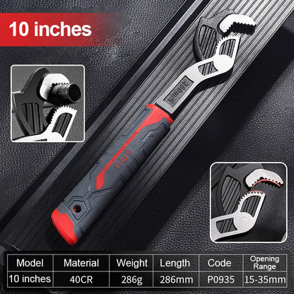 Heavy Duty Adjustable Locking Pipe Wrench Tool