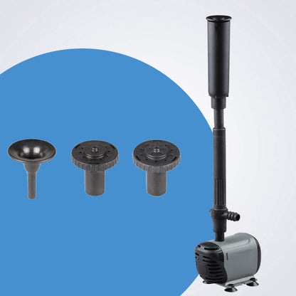 Energy-Efficient Water Fountain Pump for Quiet Circulation – Versatile Pond and Water Feature Pump with Adjustable Nozzles-3
