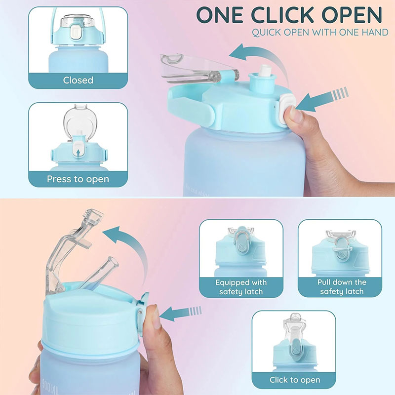 Inspirational 3-In-1 Hydration Water Bottle