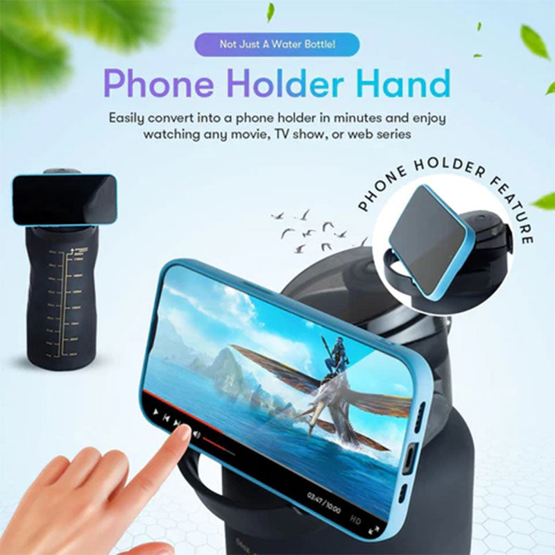 Inspirational 3-In-1 Hydration Water Bottle