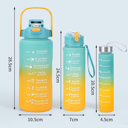 Inspirational 3-In-1 Hydration Water Bottle