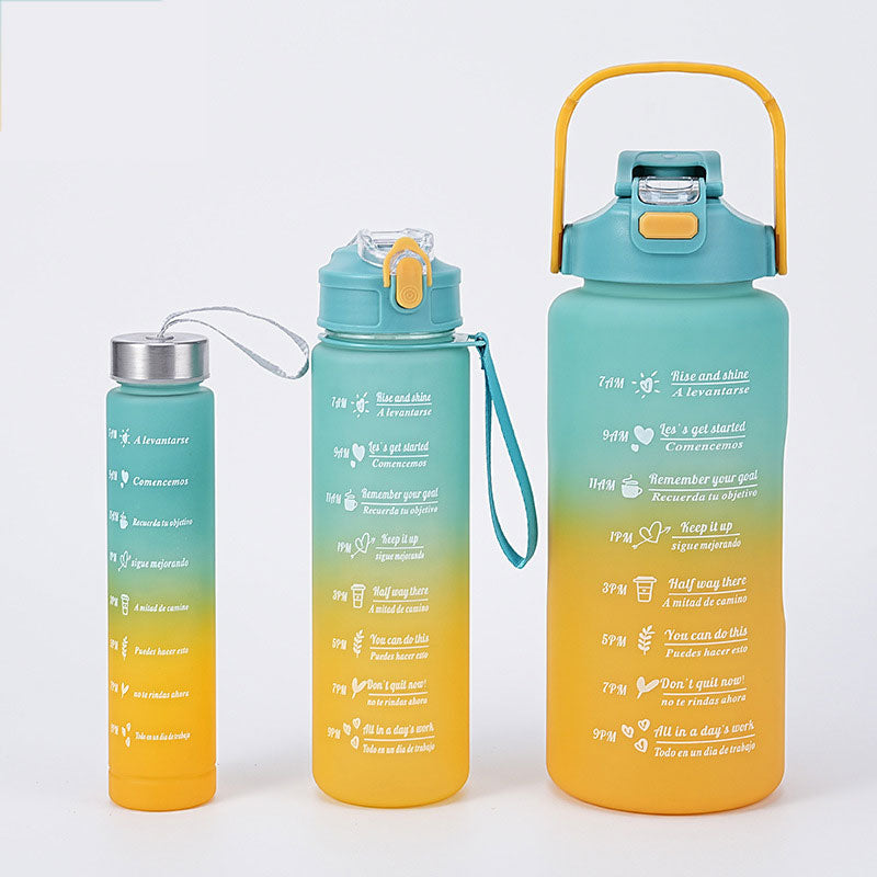 Inspirational 3-In-1 Hydration Water Bottle