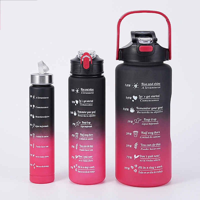 Inspirational 3-In-1 Hydration Water Bottle