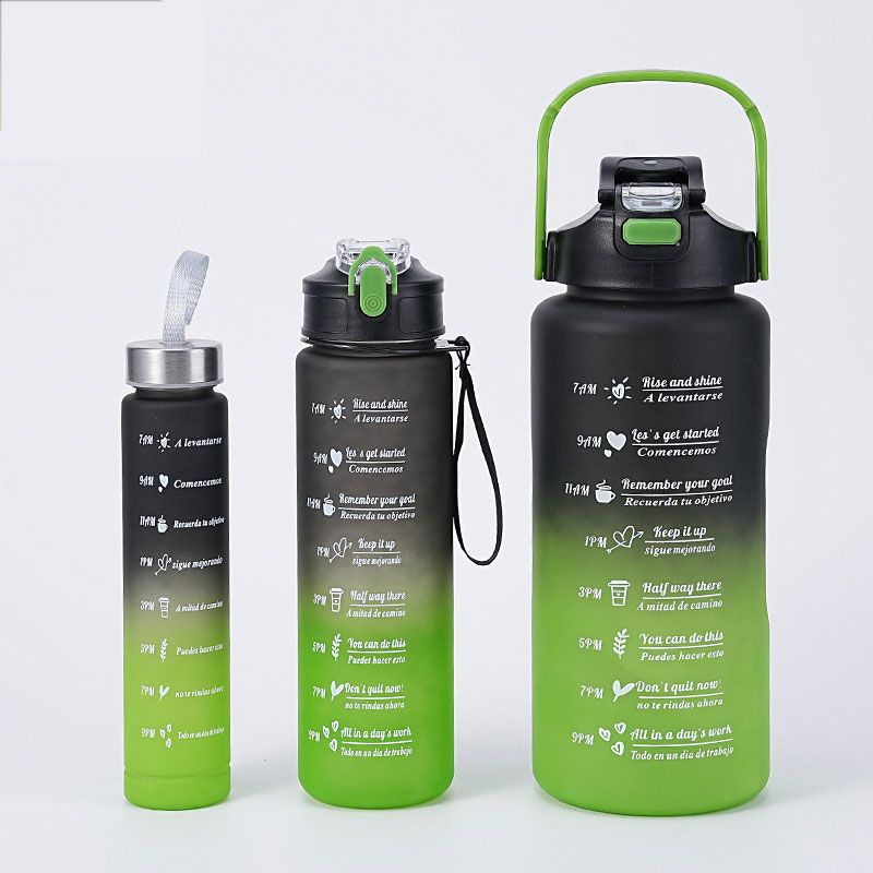 Inspirational 3-In-1 Hydration Water Bottle