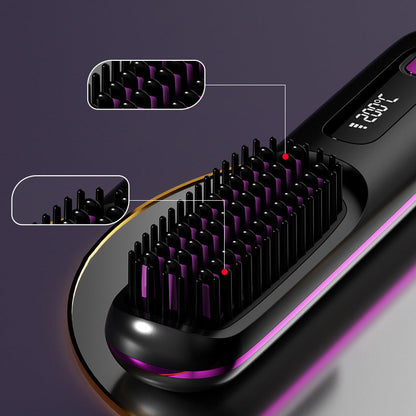 Fast Wireless Ceramic Hair Straightener Comb
