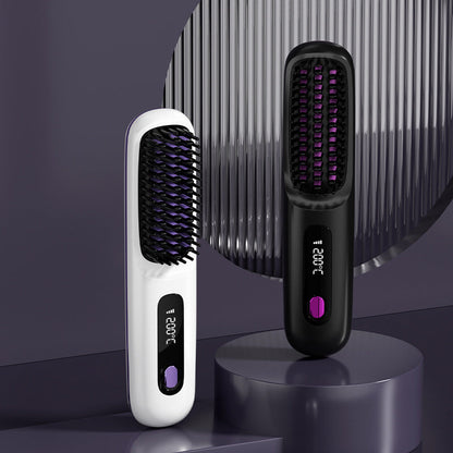 Fast Wireless Ceramic Hair Straightener Comb