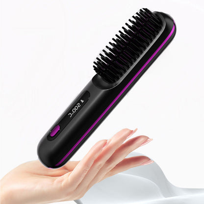 Fast Wireless Ceramic Hair Straightener Comb
