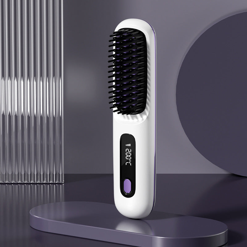 Fast Wireless Ceramic Hair Straightener Comb