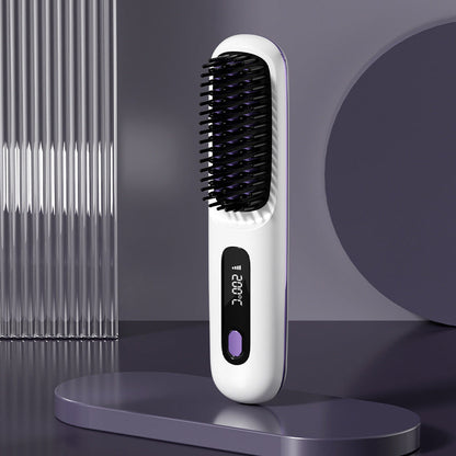Fast Wireless Ceramic Hair Straightener Comb