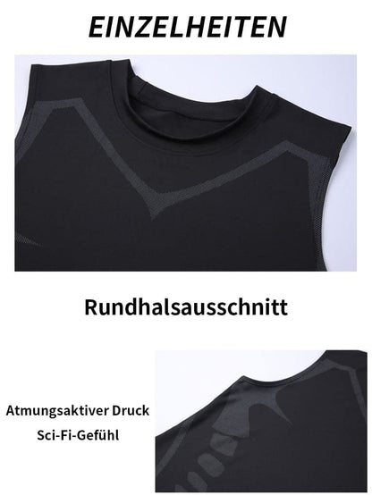 Fesara 2024 Latest Fit Sleeveless Gym Shirt