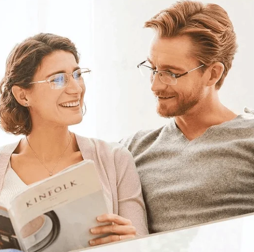 Slim Intelligent Reading Glasses with Blue Light Protection