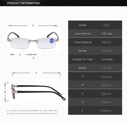 Slim Intelligent Reading Glasses with Blue Light Protection