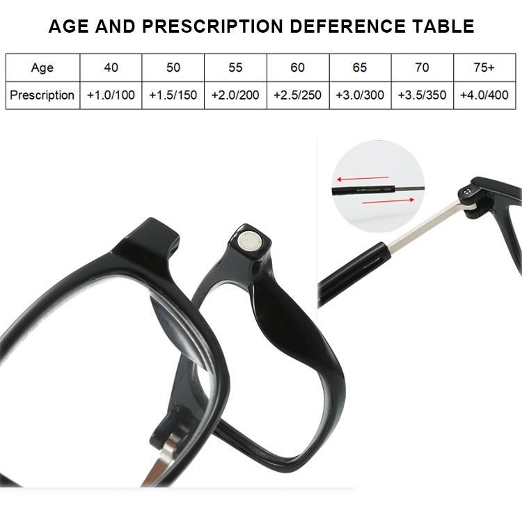 Stylish Magnetic Neck Hanging Reading Glasses