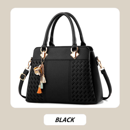 Stylish Women's Handbag with Chain Tassel Detail