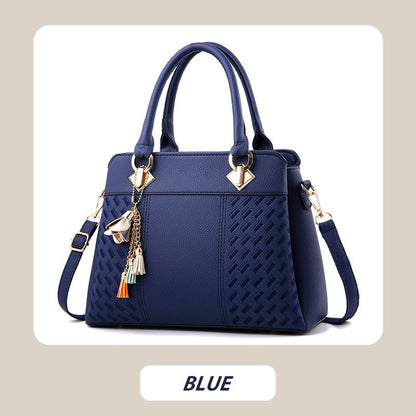 Stylish Women's Handbag with Chain Tassel Detail