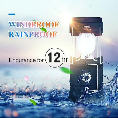 Portable 3-in-1 LED Camp Lantern with Fire Effect - Fesara