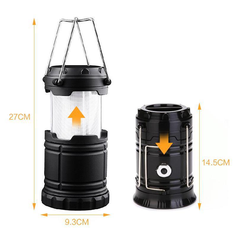Portable 3-in-1 LED Camp Lantern with Fire Effect