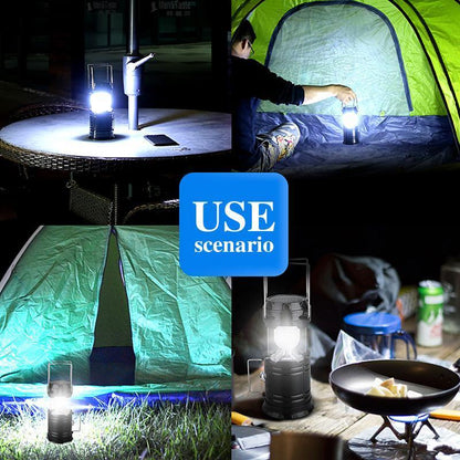 Portable 3-in-1 LED Camp Lantern with Fire Effect