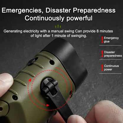 Compact Solar Powered LED Flashlight - Fesara