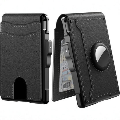 Slim Leather Mens Wallet with Card Holder and RFID Protection - Fesara