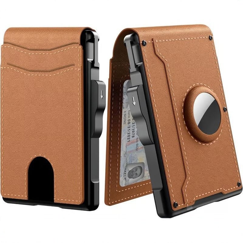 Slim Leather Mens Wallet with Card Holder and RFID Protection