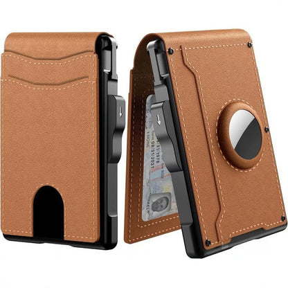 Slim Leather Mens Wallet with Card Holder and RFID Protection