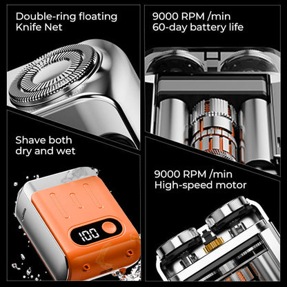 Compact Travel Electric Razor for Men