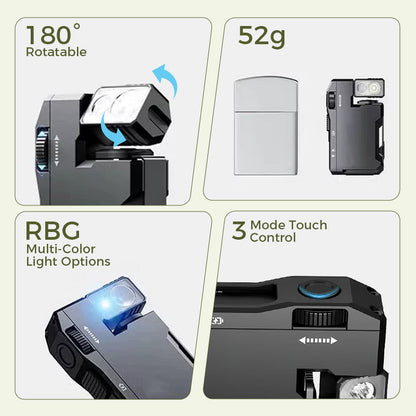 Compact LED Pocket Flashlight with Adjustable Beam