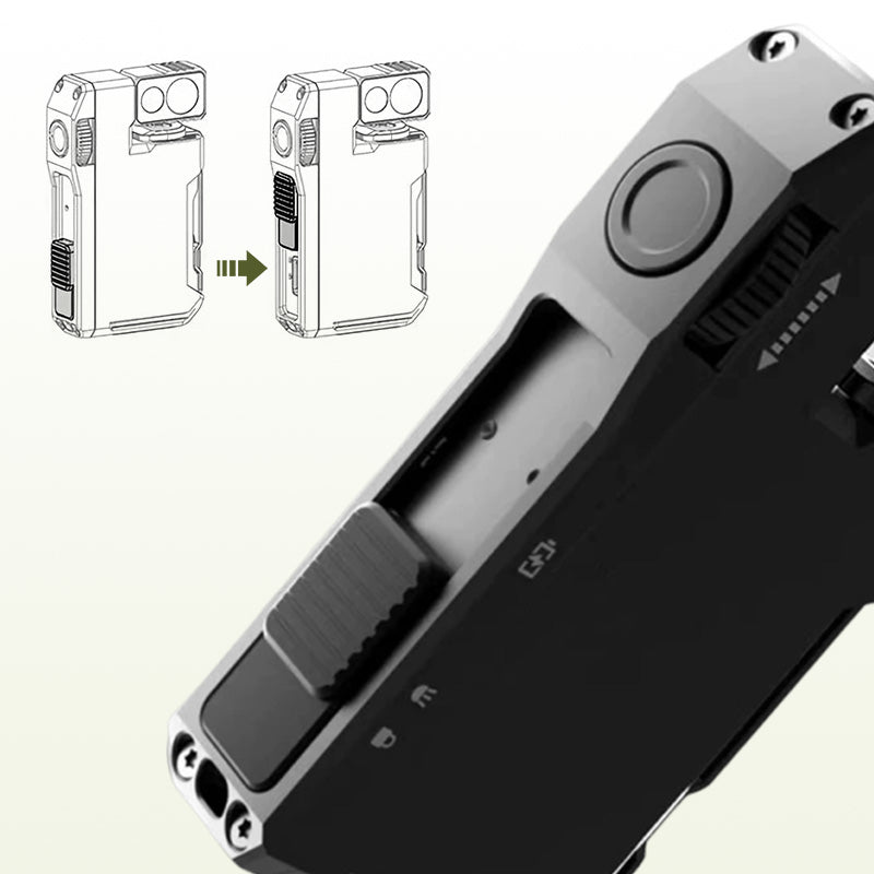 Compact LED Pocket Flashlight with Adjustable Beam