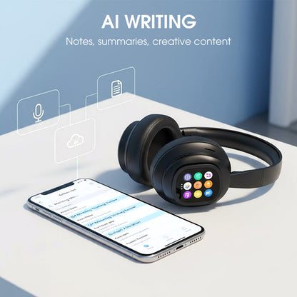 Smart Bluetooth Headphones with Voice Control and Noise Cancellation