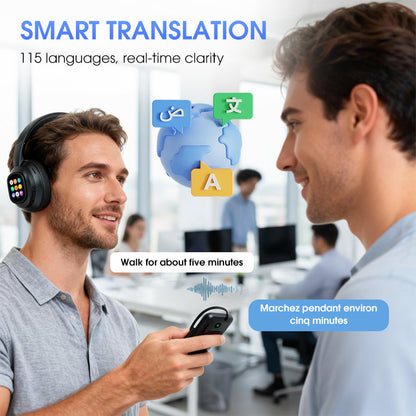 Smart Bluetooth Headphones with Voice Control and Noise Cancellation