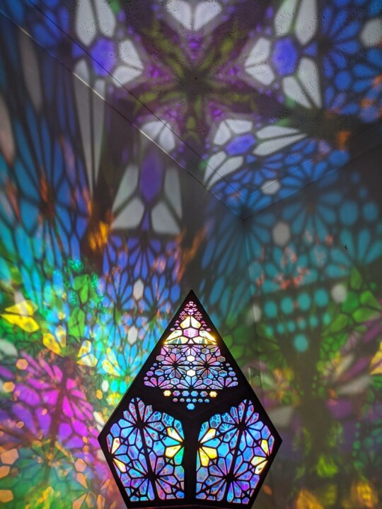 Colorful Glass LED Desk Lamp