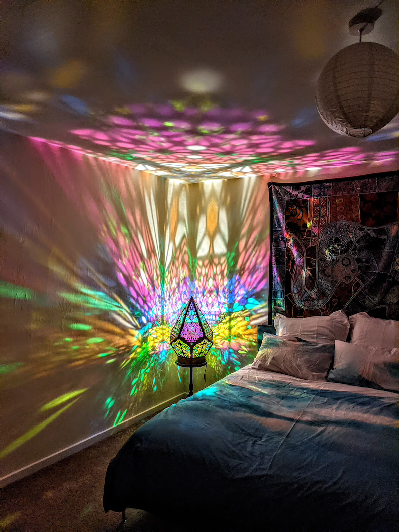 Colorful Glass LED Desk Lamp
