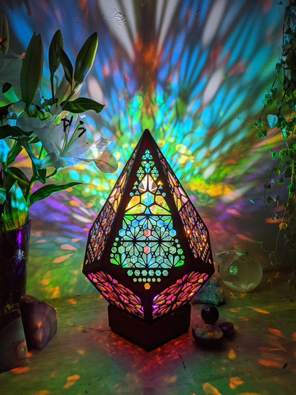 Colorful Glass LED Desk Lamp