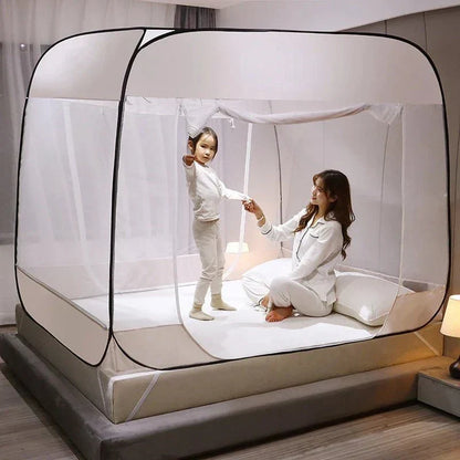 Gray Portable Mosquito Net for Easy Outdoor Use