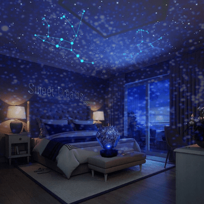 Colorful Night Sky Projector Table Lamp
