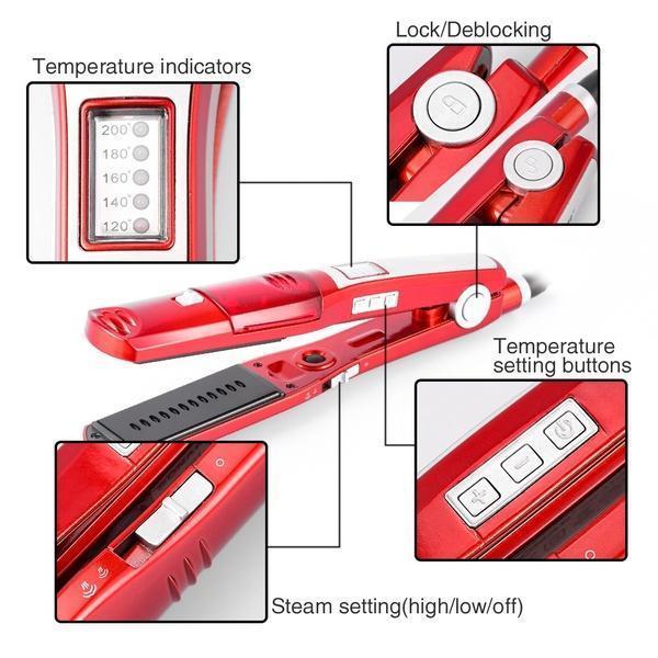 Professional Salon Steam Flat Iron