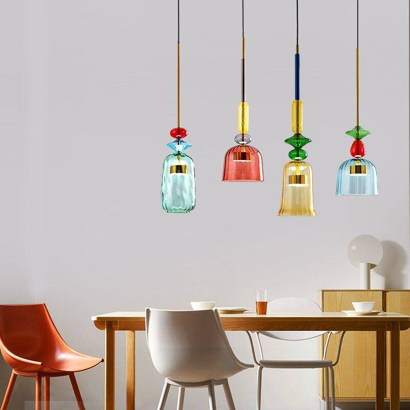 Vibrant Colourful Overhead Lamp - Sofia